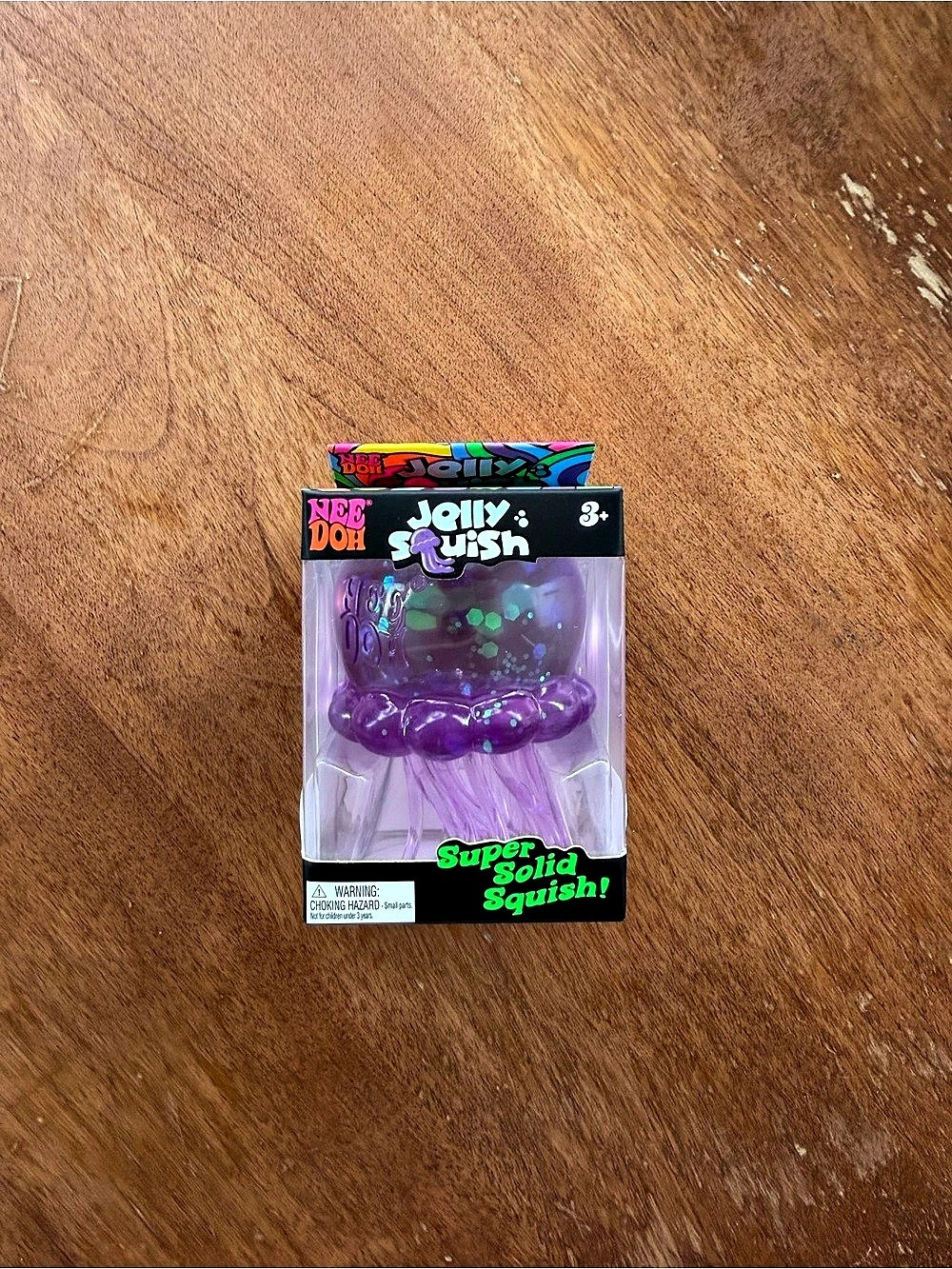 NeeDoh Jelly Squish Super Solid Squish Purple NWT